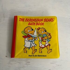 VINTAGE 1985 BERENSTAIN BEARS BATH BOOK FOR BABY